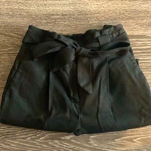 Express tie waist black pants